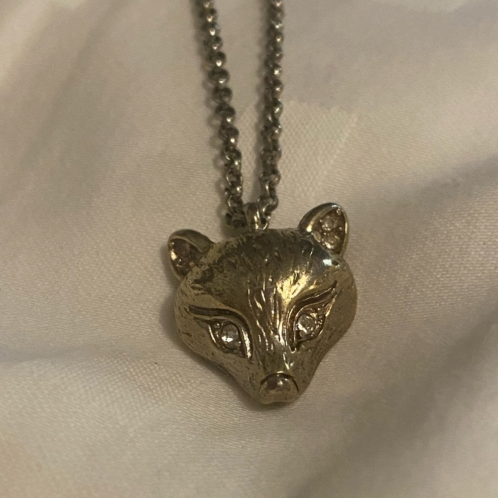 Ann Taylor golden fox necklace